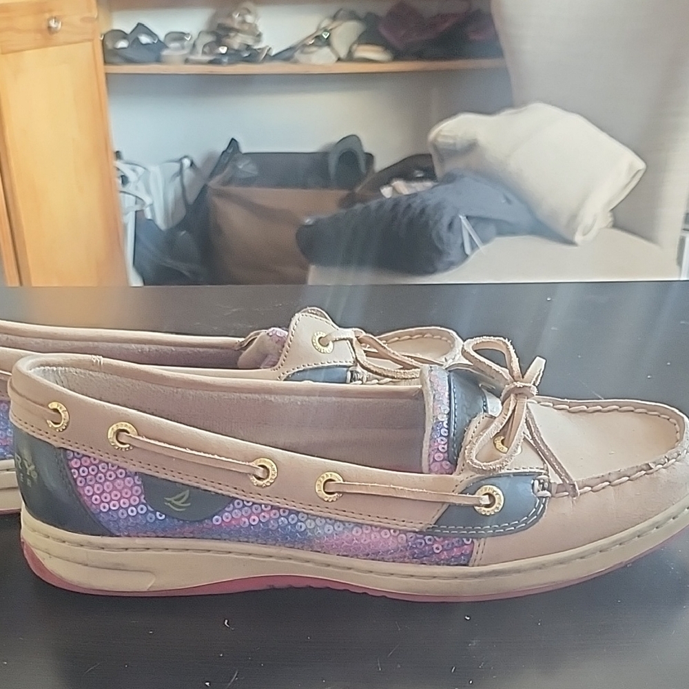 Sperry Kids' Blue and Pink Sneakers - Picture 2 of 4